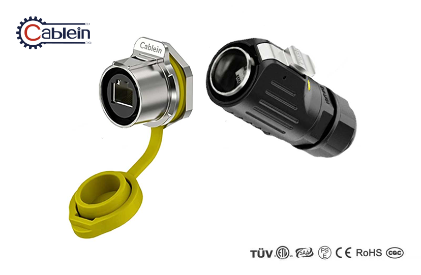 LP24 RJ45 Panel-Mount Waterproof Connector